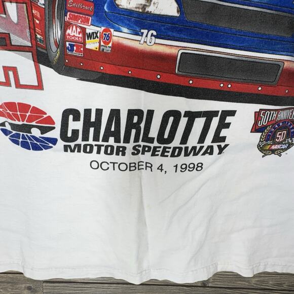 Vintage 1998 NASCAR Winston Cup Series Charlotte UAW-GM 500 Size XXL Chase Auth - Picture 3 of 12